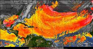 Météo tropicale : Air sec et densité de poussière dans l'air.
