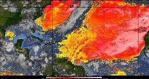 Météo tropicale : Air sec et densité de poussière dans l'air.