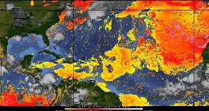 Météo tropicale : Air sec et densité de poussière dans l'air.