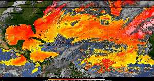 Météo tropicale : Air sec et densité de poussière dans l'air.