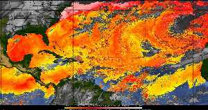 Météo tropicale : Air sec et densité de poussière dans l'air.