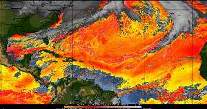 Météo tropicale : Air sec et densité de poussière dans l'air.