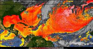 Météo tropicale : Air sec et densité de poussière dans l'air.