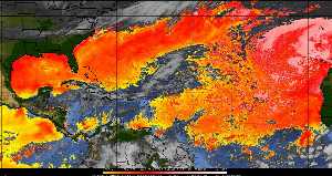 Météo tropicale : Air sec et densité de poussière dans l'air.