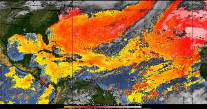 Météo tropicale : Air sec et densité de poussière dans l'air.