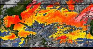 Météo tropicale : Air sec et densité de poussière dans l'air.