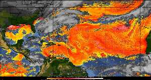 Météo tropicale : Air sec et densité de poussière dans l'air.