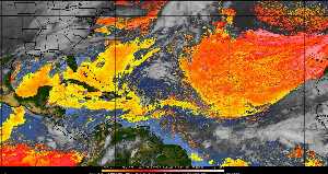 Météo tropicale : Air sec et densité de poussière dans l'air.