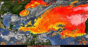 Météo tropicale : Air sec et densité de poussière dans l'air.