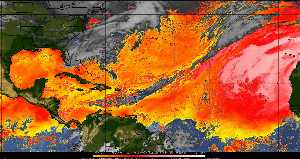 Météo tropicale : Air sec et densité de poussière dans l'air.