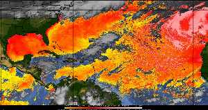 Météo tropicale : Air sec et densité de poussière dans l'air.