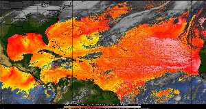 Météo tropicale : Air sec et densité de poussière dans l'air.