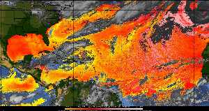 Météo tropicale : Air sec et densité de poussière dans l'air.