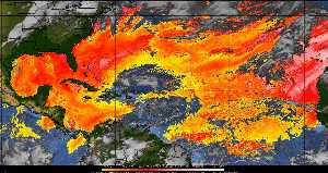 Météo tropicale : Air sec et densité de poussière dans l'air.