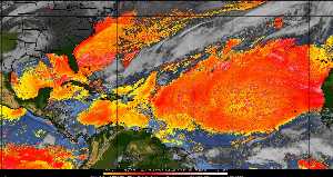 Météo tropicale : Air sec et densité de poussière dans l'air.