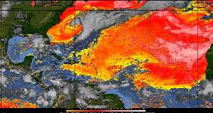 Météo tropicale : Air sec et densité de poussière dans l'air.