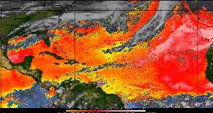 Météo tropicale : Air sec et densité de poussière dans l'air.