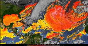 Météo tropicale : Air sec et densité de poussière dans l'air.