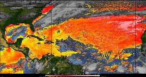 Météo tropicale : Air sec et densité de poussière dans l'air.