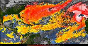 Météo tropicale : Air sec et densité de poussière dans l'air.