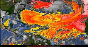 Météo tropicale : Air sec et densité de poussière dans l'air.
