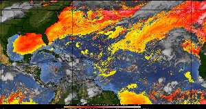 Météo tropicale : Air sec et densité de poussière dans l'air.