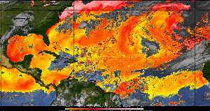 Météo tropicale : Air sec et densité de poussière dans l'air.