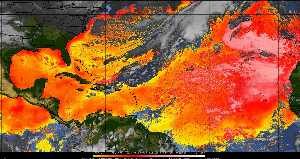 Météo tropicale : Air sec et densité de poussière dans l'air.