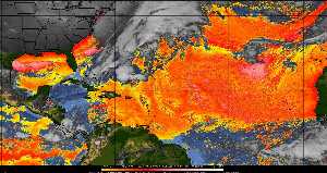 Météo tropicale : Air sec et densité de poussière dans l'air.