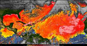 Météo tropicale : Air sec et densité de poussière dans l'air.