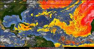 Météo tropicale : Air sec et densité de poussière dans l'air.