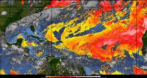 Météo tropicale : Air sec et densité de poussière dans l'air.