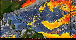 Météo tropicale : Air sec et densité de poussière dans l'air.