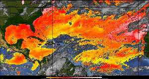 Météo tropicale : Air sec et densité de poussière dans l'air.