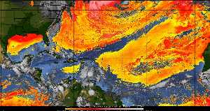 Météo tropicale : Air sec et densité de poussière dans l'air.