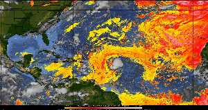 Météo tropicale : Air sec et densité de poussière dans l'air.