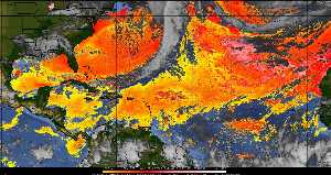 Météo tropicale : Air sec et densité de poussière dans l'air.