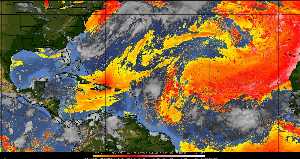 Météo tropicale : Air sec et densité de poussière dans l'air.