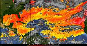 Météo tropicale : Air sec et densité de poussière dans l'air.