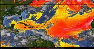 Météo tropicale : Air sec et densité de poussière dans l'air.