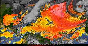 Météo tropicale : Air sec et densité de poussière dans l'air.