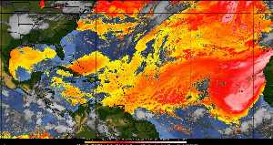 Météo tropicale : Air sec et densité de poussière dans l'air.