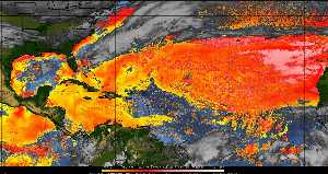 Météo tropicale : Air sec et densité de poussière dans l'air.