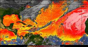 Météo tropicale : Air sec et densité de poussière dans l'air.