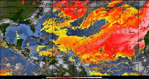 Météo tropicale : Air sec et densité de poussière dans l'air.