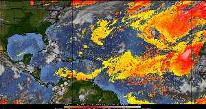 Météo tropicale : Air sec et densité de poussière dans l'air.