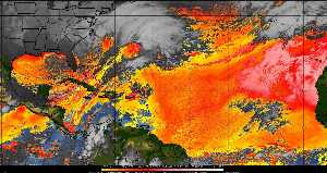 Météo tropicale : Air sec et densité de poussière dans l'air.