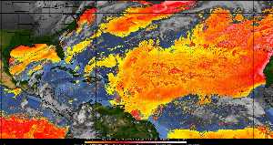 Météo tropicale : Air sec et densité de poussière dans l'air.