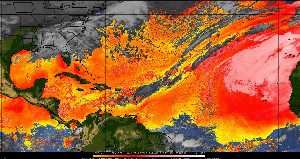 Météo tropicale : Air sec et densité de poussière dans l'air.