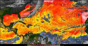 Météo tropicale : Air sec et densité de poussière dans l'air.